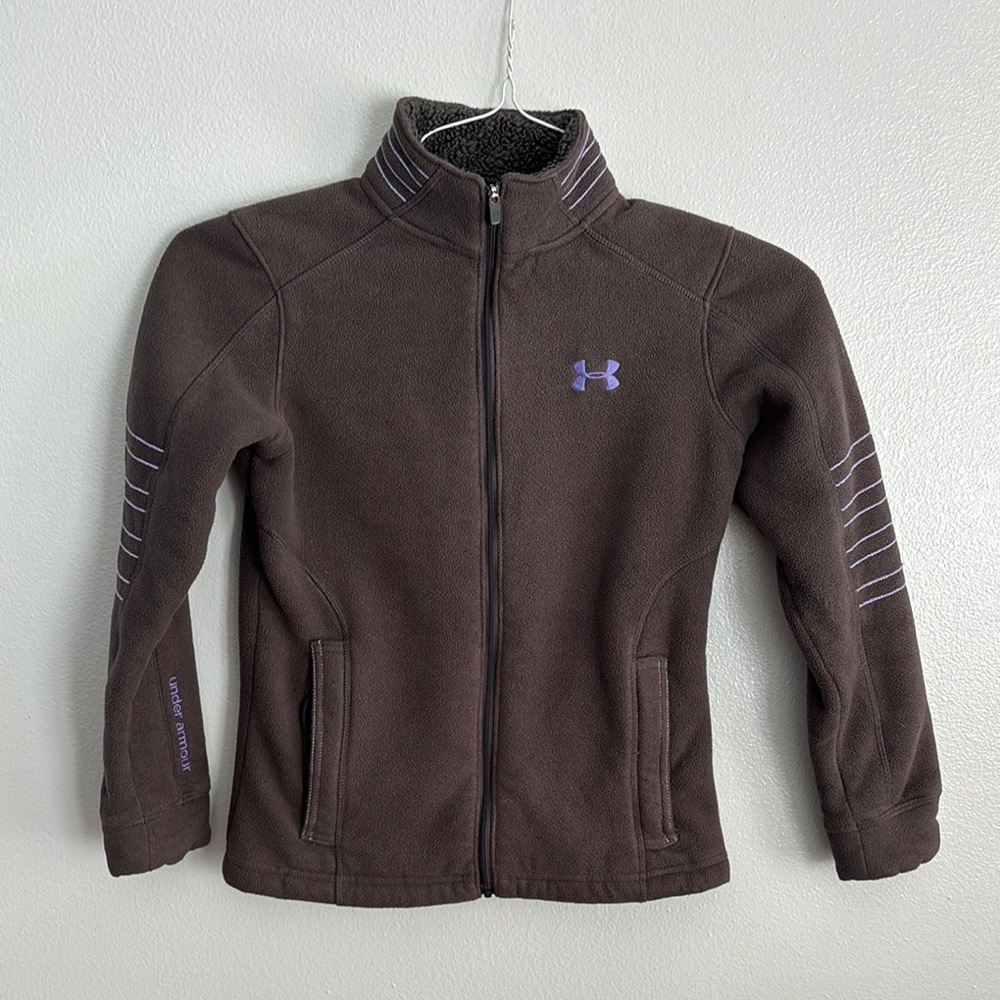 Under Armour Brown Fleece Jacket